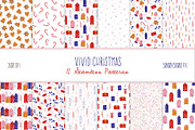 Vivid Christmas Cliparts & Patterns, a Seasonal Illustration by OkPen (Thumbnail 3 of 13)