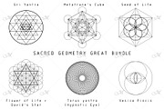 Sacred Geometry Great Bundle PNG/EPS, a Decorative Illustration by Maddy's Art & Mockups (Thumbnail 2 of 2)