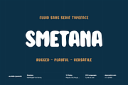Smetana - Playful Fluid Typeface, a Handwritten Font by alpercakici (Thumbnail 1 of 16)