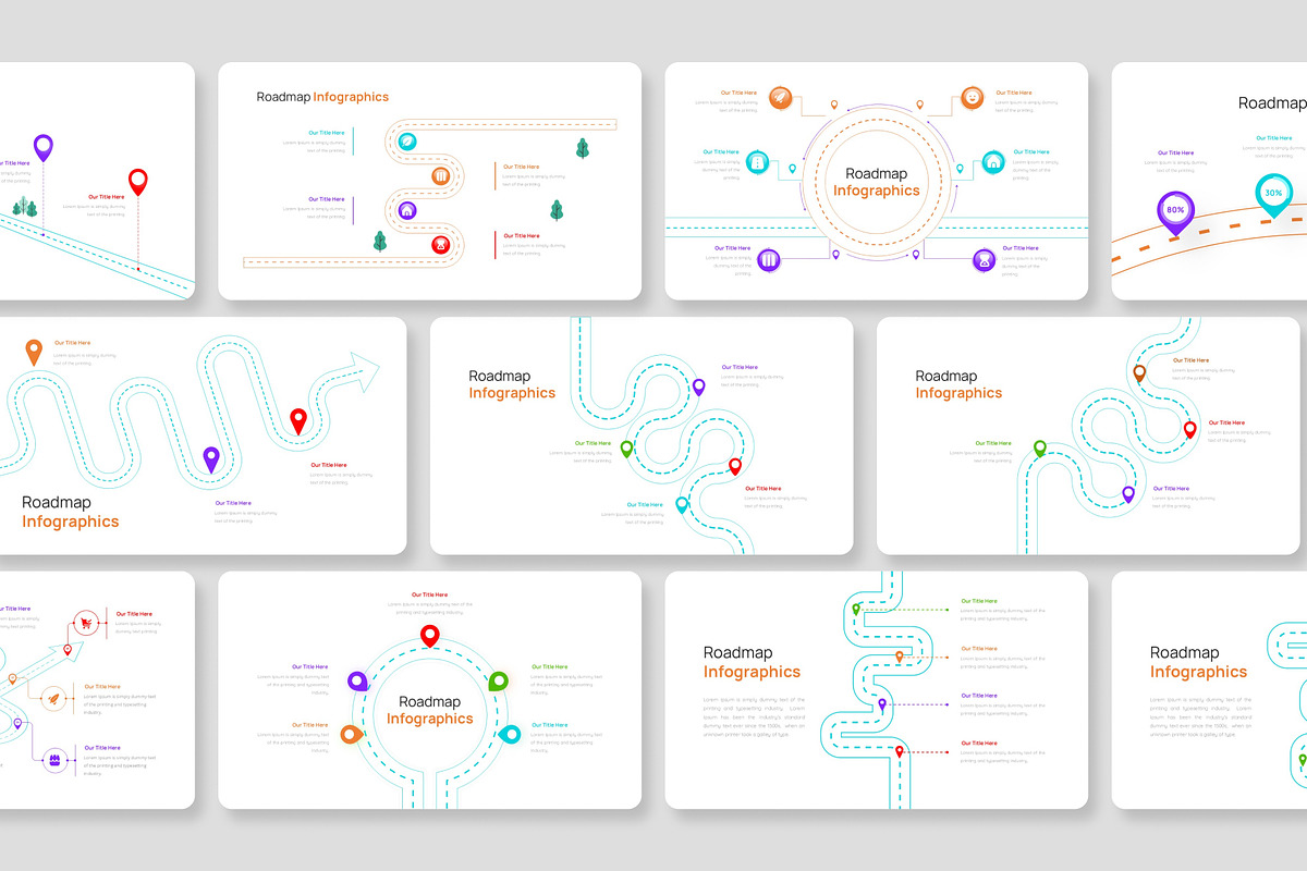 Roadmap Infographic Google Slides, a Presentation Template by Premast (Photo 3 of 4)