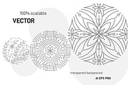 Monoline Ornaments, a Pattern Graphic by Crystal Line (Thumbnail 5 of 9)