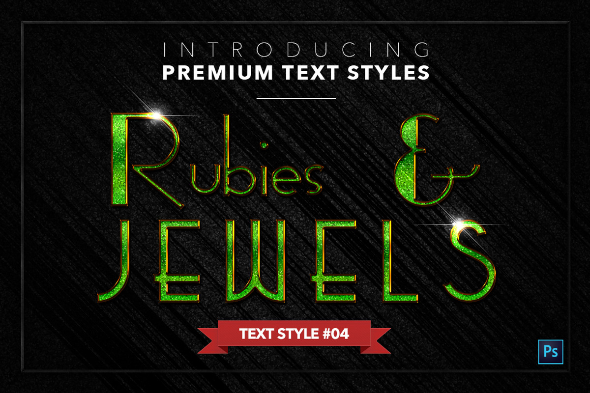 Rubies & Jewels #1 - 20 Text Styles, a Layer Style Add-On by Jonas Stensgaard (Photo 5 of 23)