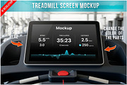 Gym Treadmill Fitness Screen PSD, a Product Mockup by Bruno's Shop (Thumbnail 1 of 3)