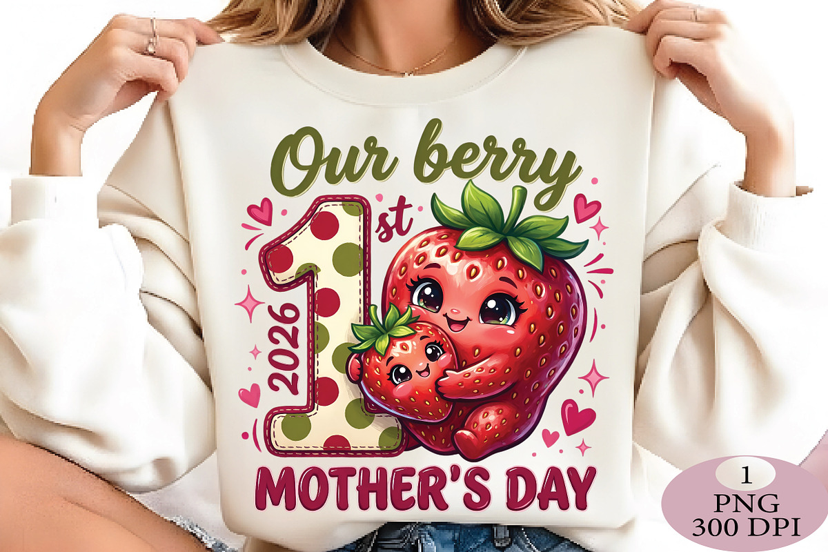 Our Berry First Mother’s Day PNG Bun, an Illustration by Daily.Designs (Photo 3 of 5)