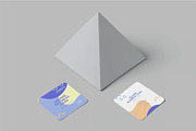 Square Business Card Mockups, an Advertising Mockup by megostudi0 (Thumbnail 7 of 7)