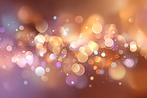 Vibrant bokeh background with soft glowing orbs in warm colors and gentle blur, a Photo by AlyaAnd
