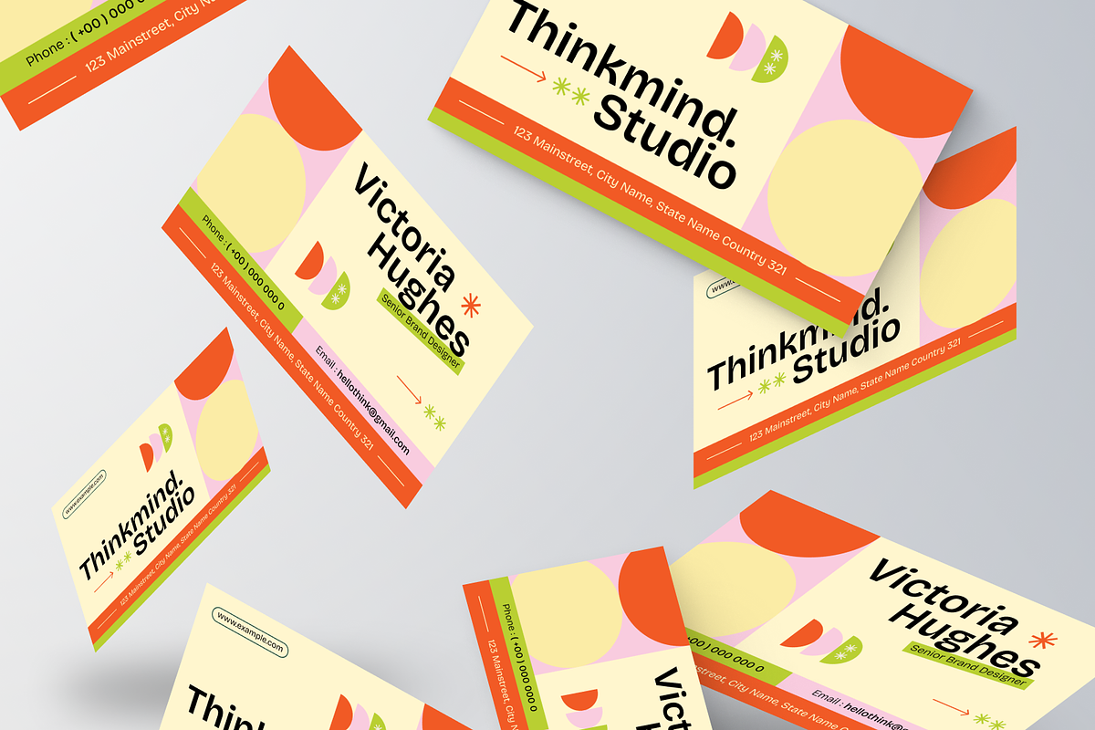 Creative Brand Agency Business Card, a Business Card Template by Annora Studio (Photo 3 of 6)