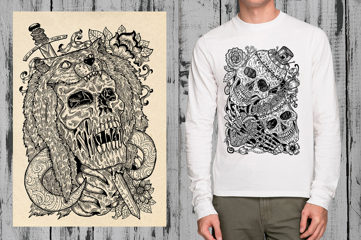 Evil skulls. Part 3, a Background Graphic by Samiramay (Photo 3 of 6)