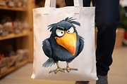Grumpy Toucan Watercolor Clipart, an Illustration by Rose Art (Thumbnail 4 of 7)