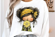 Whimsical Lemon Girls Png Clipart, an Illustration by SinaCreation (Thumbnail 5 of 9)