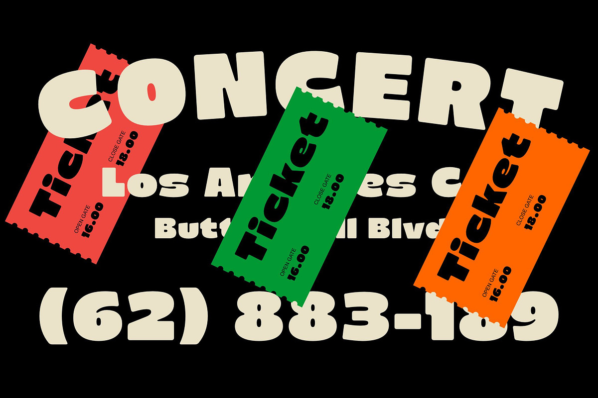 Barni – Bold Retro Groovy Font, a Font by Genetype (Photo 9 of 10)