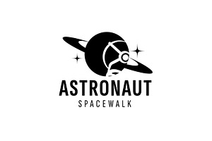 astronaut logo icon illustration, a Branding & Logo Template by Dyn Studio