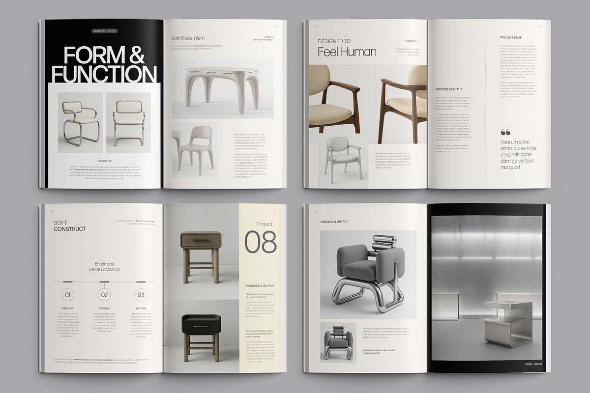 Minimalist Portfolio Template, a Magazine Template by BrandPacks (Photo 3 of 6)