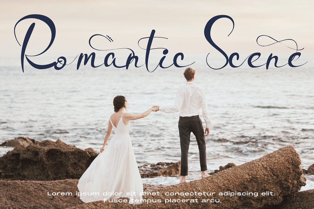 Ancient Wedding - Script Font, a Script Font by 177Studio (Photo 5 of 8)