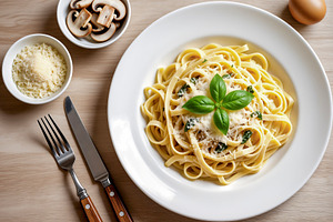Italian Fettuccine Pasta, a Photo by rarrarorro