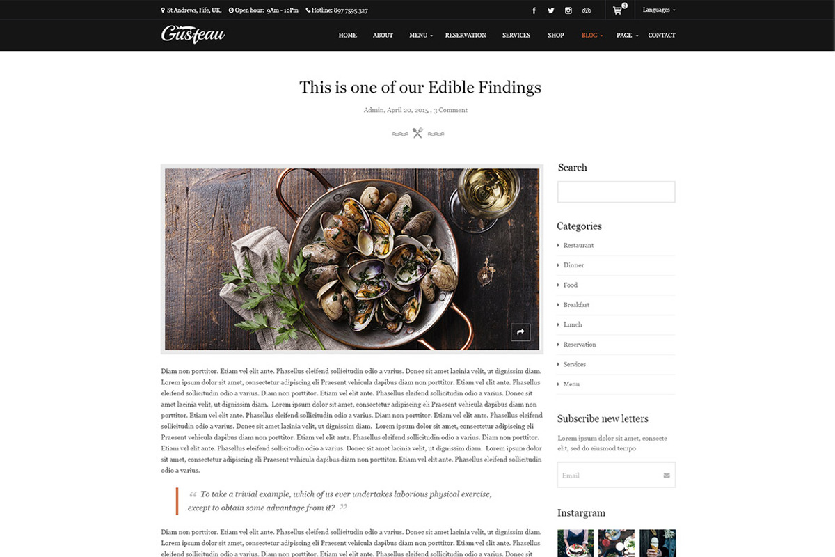 Gusteau - Elegant Food & Restaurant, a HTML Template by Digipieces (Photo 7 of 10)