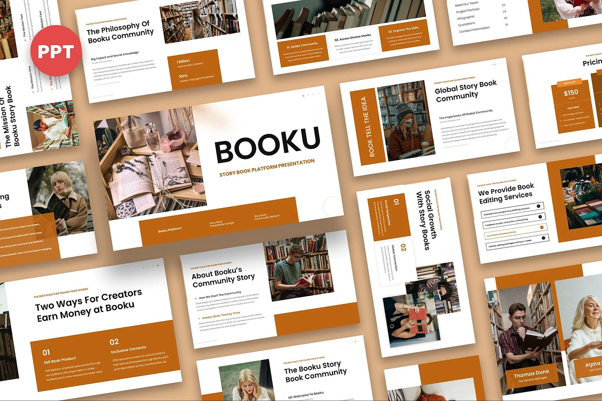 Booku - Storybook Platform Powerpoint