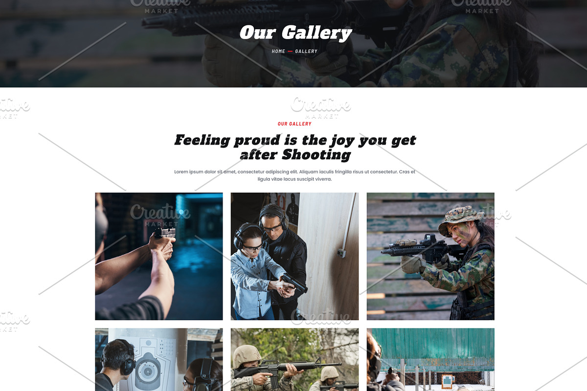 Shooting & Weapon Training Elementor, a WordPress Template by HasnainDEV (Photo 3 of 6)