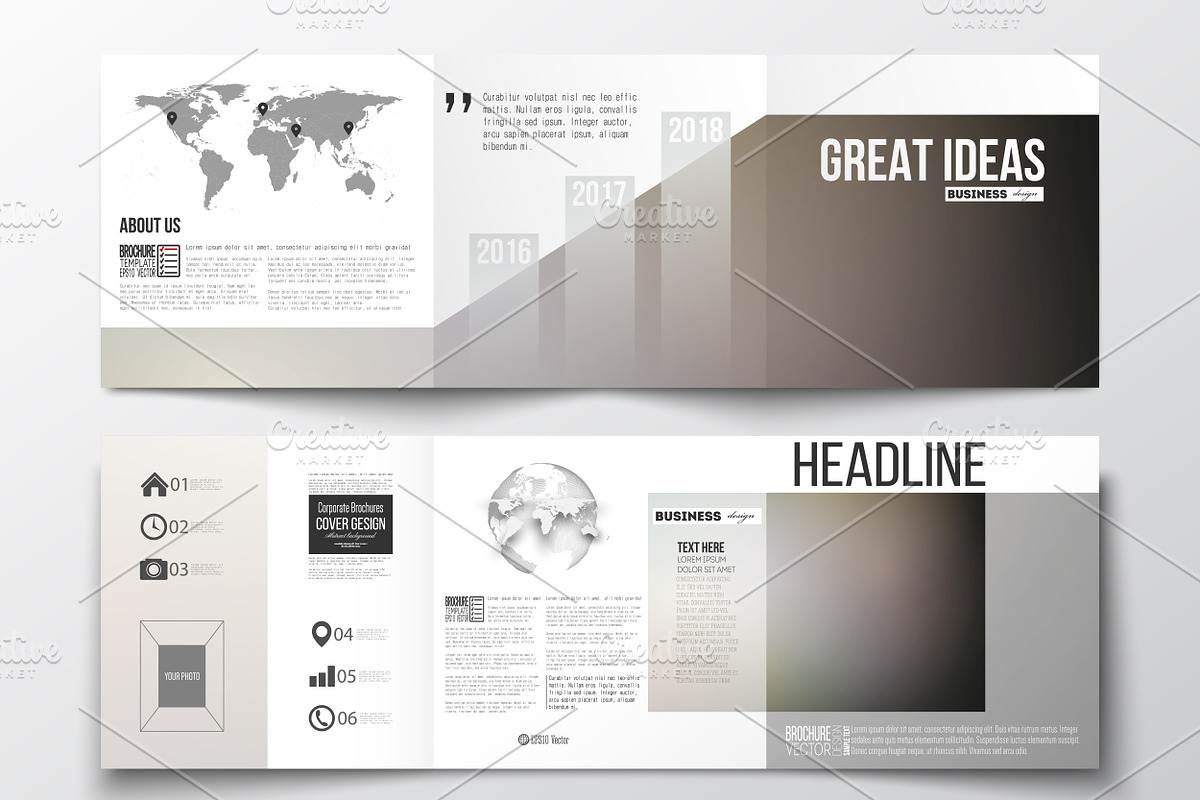 Bundle of 25 brochure templates, a Decorative Illustration by VectorShop (Photo 19 of 25)