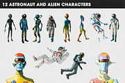Retro Sci-Fi Collage Creator Kit, an Object Graphic by Nibera (Thumbnail 4 of 11)