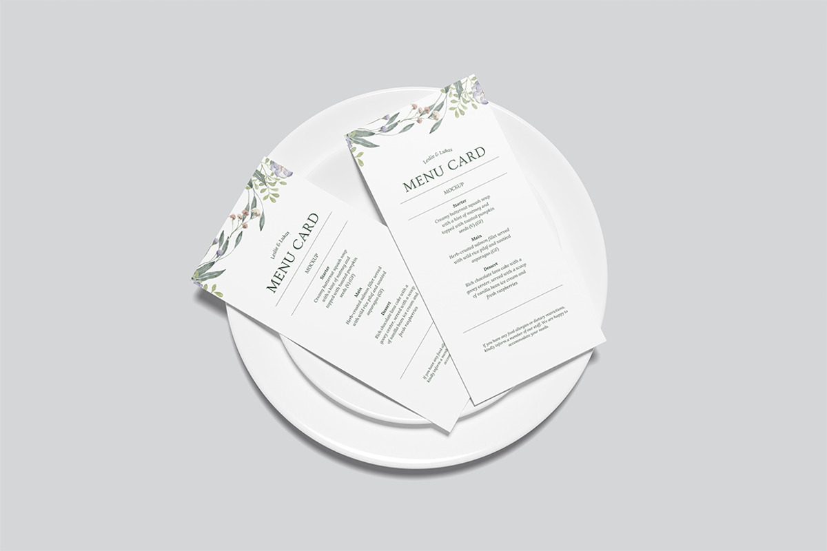 Menu Card Mockup, an Advertising Mockup by Twins_studio926 (Photo 4 of 5)