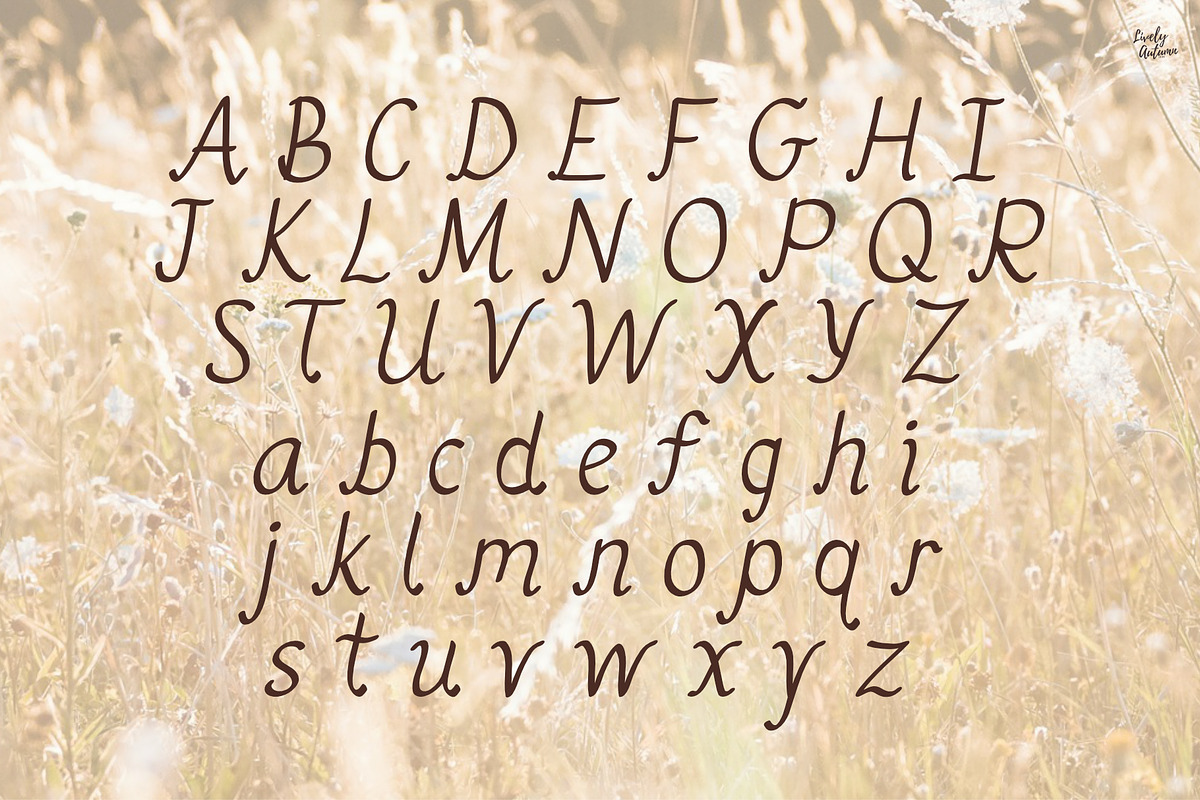 Golden Breeze | Handwriting font, a Handwritten Font by LivelyAutumn11.11 (Photo 2 of 5)