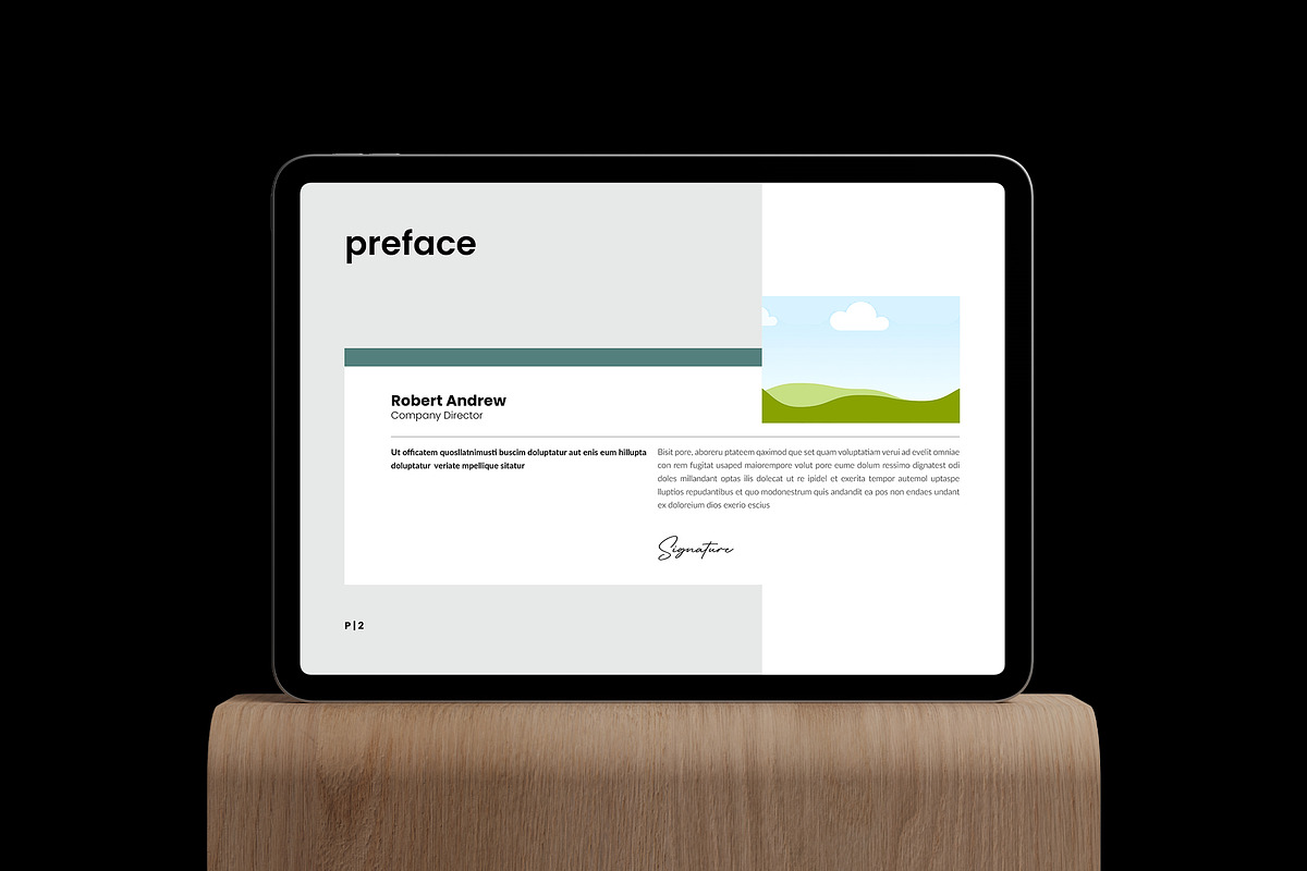 Case Study Canva Brochure Landscape, a Brochure Template by NorthPeak (Photo 2 of 10)