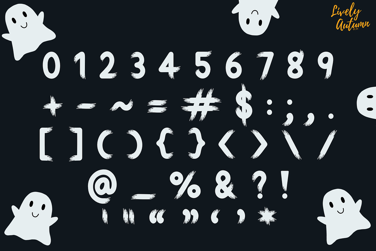 Spooky time | Sans serif font, a Sans Serif Font by LivelyAutumn11.11 (Photo 3 of 4)