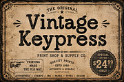 Vintage Keypress, a Handwritten Font by Wow Magic (Thumbnail 2 of 5)