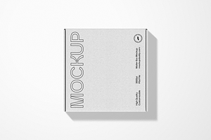 Small Square Mailer Box Mockup