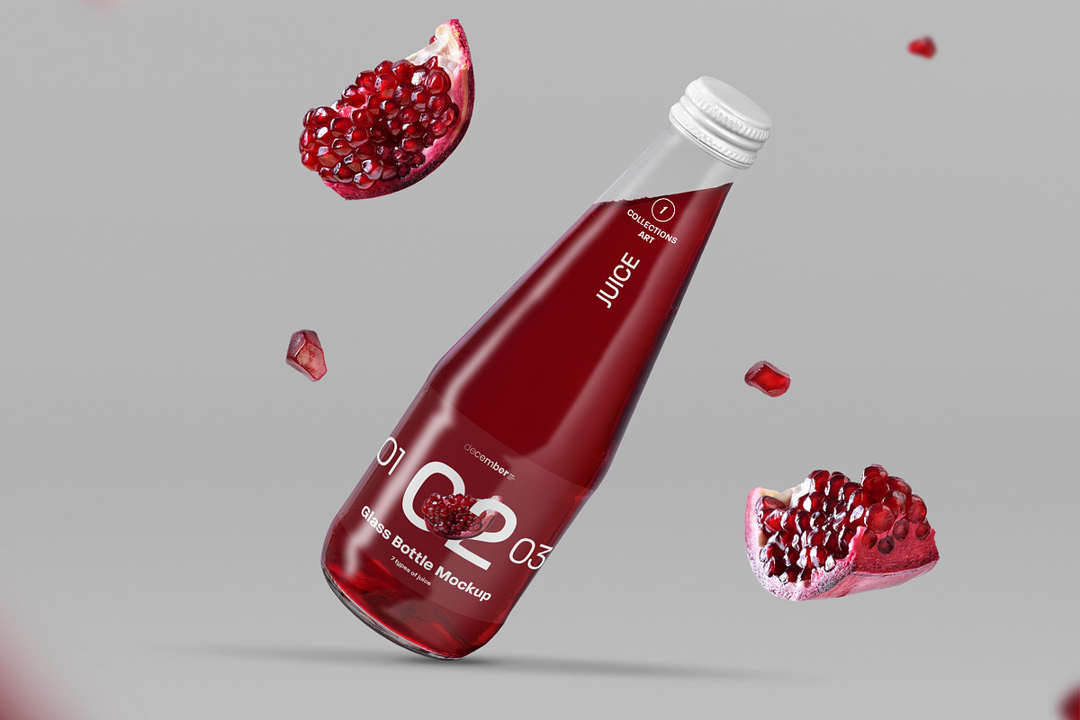 3 Mockup Glass Juice Bottle, a Packaging Mockup by Grow Design Craft Studio (Photo 7 of 7)