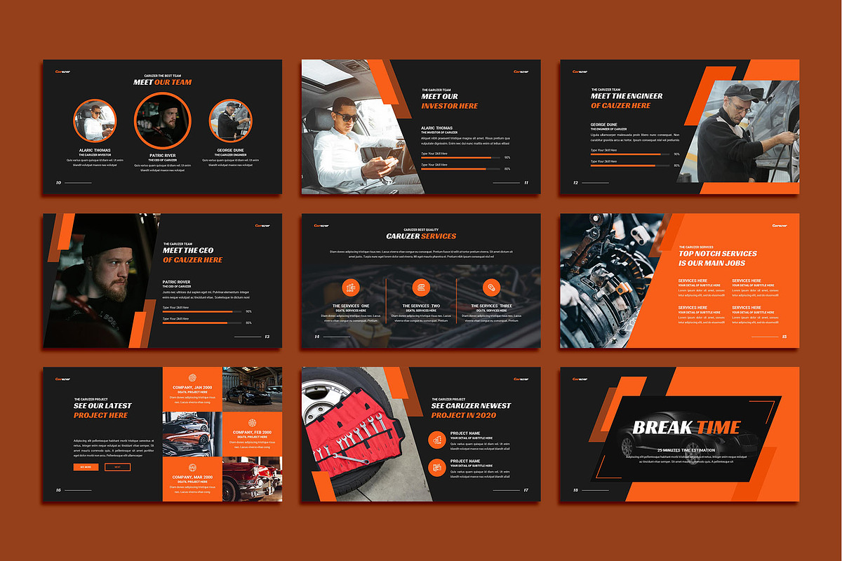 Caruzer - Automotive Powerpoint, a Presentation Template by kerismaker (Photo 4 of 5)