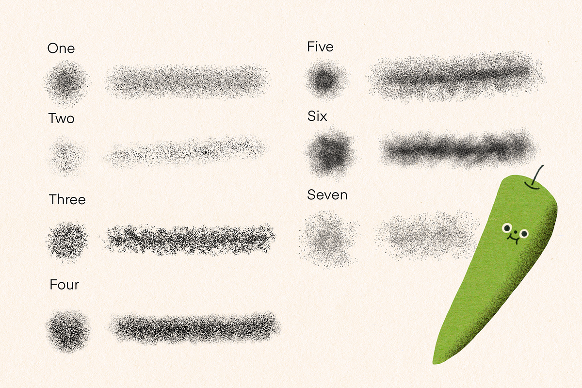 Noisy Brushes for Procreate, a Brush Add-On by Wink Brushes (Photo 2 of 2)
