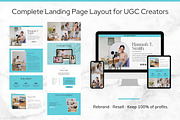 UGC Content Creator Canva Website, a Landing Page Template by Digital Content Mix (Thumbnail 4 of 6)