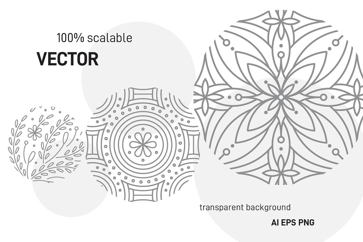 Monoline Ornaments, a Pattern Graphic by Crystal Line (Photo 5 of 9)