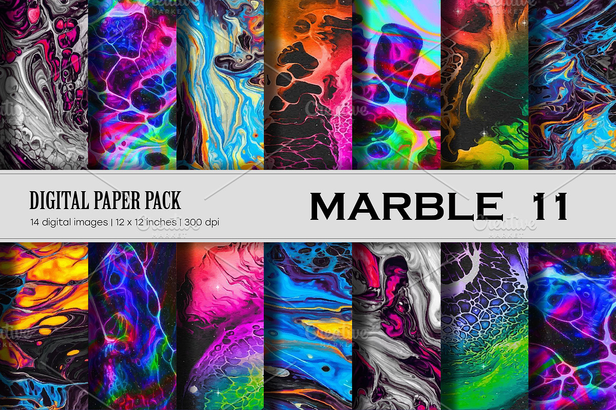 Marble Background 11 Digital Paper., a Texture Graphic by KENO Mascots (Photo 1 of 3)