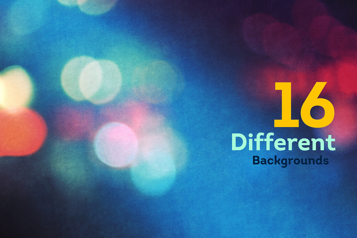 16 Bokeh Grunge Backgrounds V2 preview 5