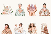 Self Care Women Spa Relaxation, a Person Illustration by BusyDaydesign (Thumbnail 2 of 9)