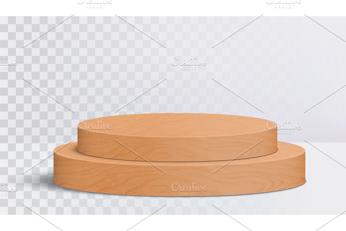 Round wood podium, an Object Illustration by Yayasya (Photo 1 of 3)