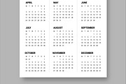 Calendar Set For 2025 to 2028 Years, a Stationery Template by ContestDesign (Thumbnail 6 of 6)