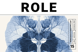 Role Co. Cyanotype Leaf in Symmetry