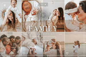 25 Warm Family Lightroom Presets, a Preset Add-On by TheWayfarerShoppe
