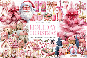 Holiday Christmas Clipart, an Illustration by Designworld