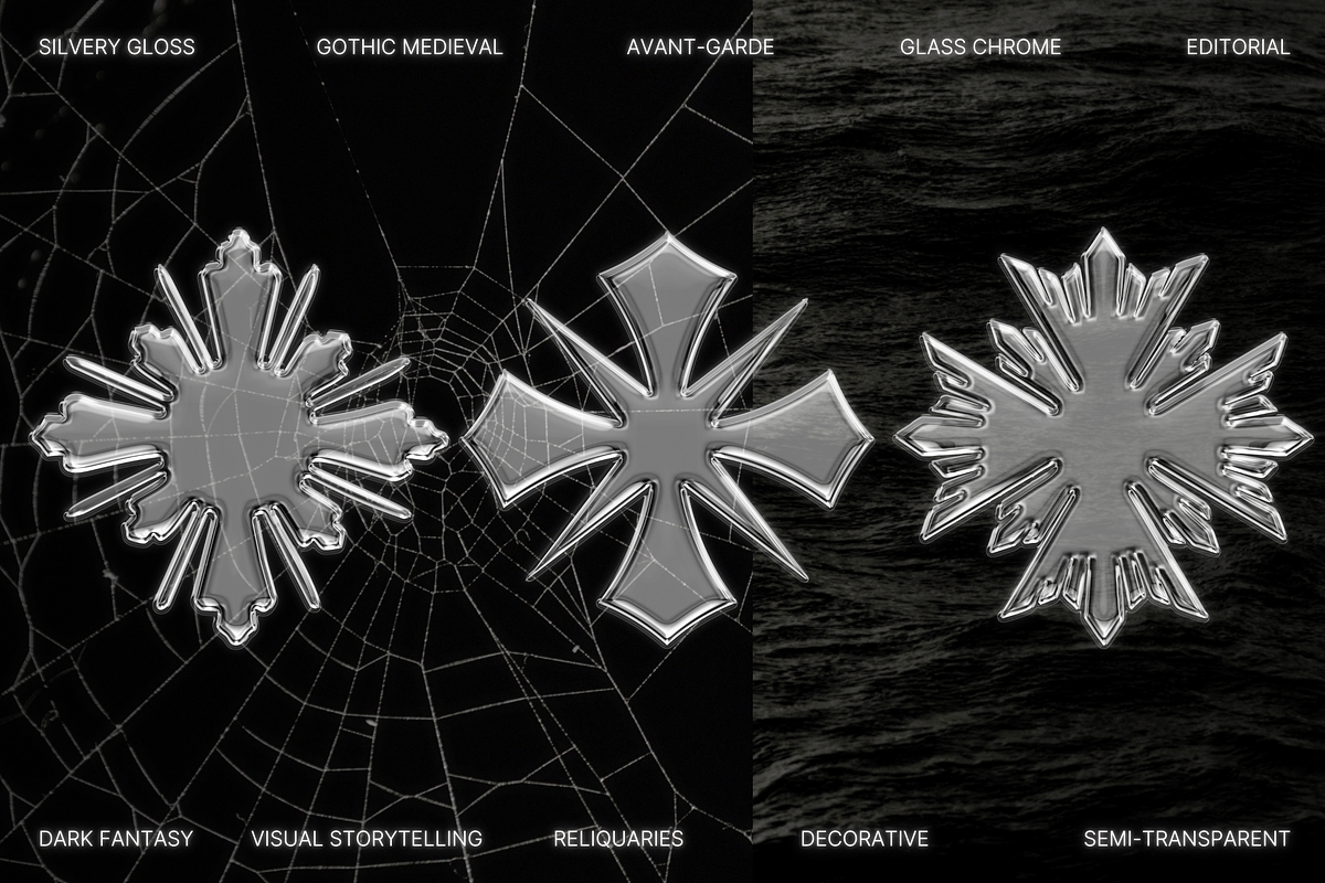 Glass Chrome Collection, an Object Graphic by The Flossy Finch (Photo 7 of 18)