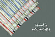 Lines & Stripes Vintage Patterns, a Background Graphic by Kristina Chistiakova (Thumbnail 5 of 8)