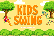 Kids Swing - Modern Sans Kids Font, a Sans Serif Font by overlaytemplates (Thumbnail 1 of 6)
