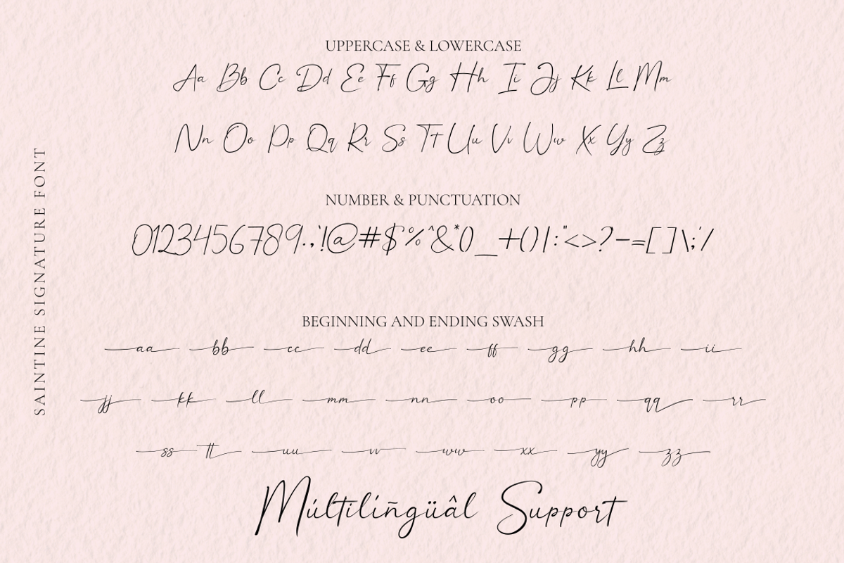 Saintine | Classy Signature Font, a Script Font by Rissyletter Studio (Photo 11 of 13)