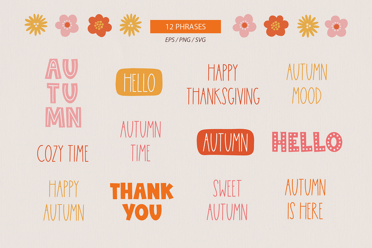 Autumn Time Kit, a Seasonal Illustration by miumiu (Photo 6 of 16)