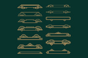 Art Deco 27 Borders, a Decorative Illustration by Stanislav Kharchevskyi (Thumbnail 2 of 3)