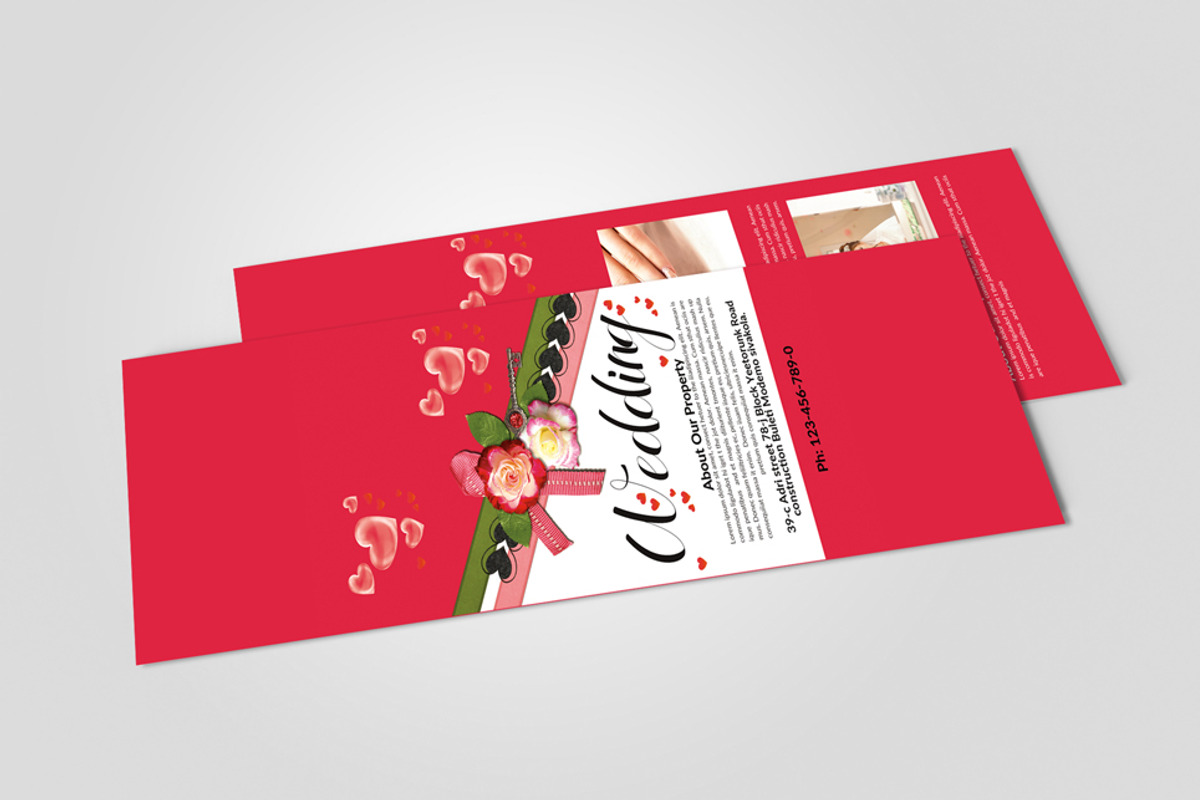 Wedding Rack Card Template 2 Sided, a Flyer Template by Design Up (Photo 3 of 3)